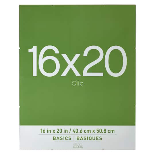 12 Pack: Clear 16&#x22; x 20&#x22; Clip Frame, Basics By Studio D&#xE9;cor&#xAE;